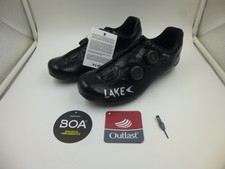 SCARPE CICLISMO STRADA LAGO CX332 TAGLIA 42 EU / 9,5 USA UOMO LARGHE / SPEDIZIONE RAPIDA