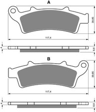 Goldfren brake pads front - pads, for