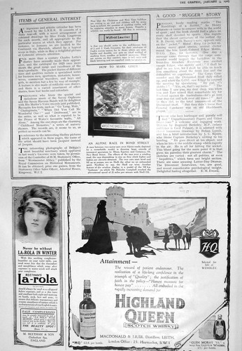 Antique old print 1925 alpine - antique,