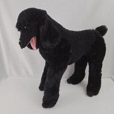 Peluche Melissa & Doug nero barboncino standard cane imbottito grandezza naturale 25" realistico