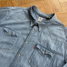 Levi's camicia denim uomo blu