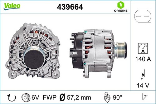 Alternatore valeo per audi - per,