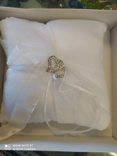 Cuscino Porta Fedi, mai usato, applicazione ossidata da ripulire 