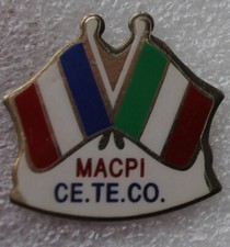 Pins MACPI . CE.TE.CO . Drapeau FRANCE ITALIE
