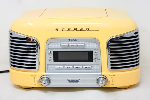Orologio vintage teac giallo - orologio,