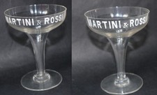 coppia bicchieri pubblicitari MARTINI & ROSSI vintage