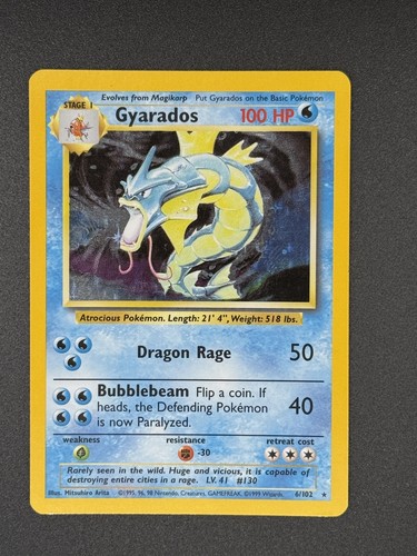 Gyarados 102 holo pokemon - gyarados,