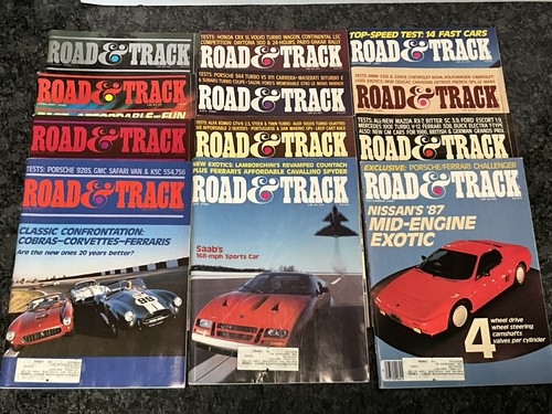 Road and track magazine - magazine, lot