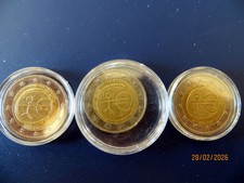 3 monete da 2 euro 10 anni