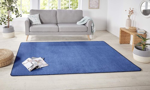 Tappeto blu monocolore nasty - tappeto,