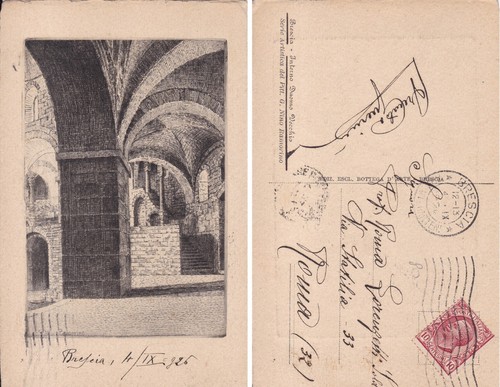 Cartolina brescia interno - brescia,