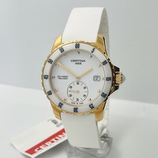 Orologio Certina DS First Donna 35mm Acciaio Cristallo Zaffiro Oro Rosa Swiss Made