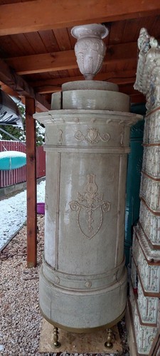 Antica stufa maiolica - antica, in