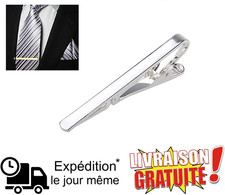 Pince cravate argentée - pince,