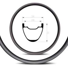 Cerchio carbonio tubeless bici