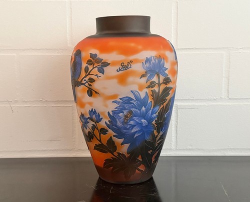 Vaso vetro cammeo - vaso,