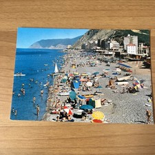 CARTOLINA VINTAGE COLORI COLLEZIONE DEIVA MARINA SPIAGGIA 