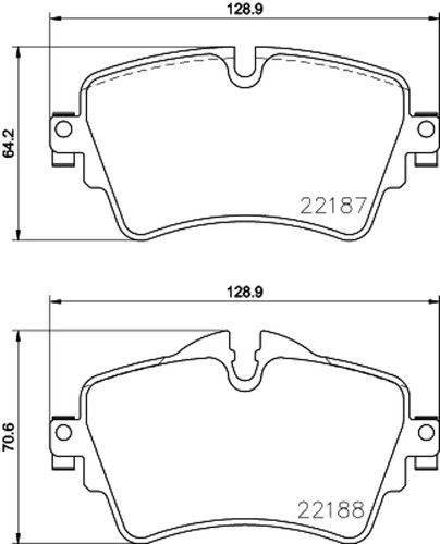 Kit pastiglie freno - , anteriore