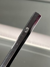 N penna sfera metallo argentato massiccio modello Bic scrive vintage..