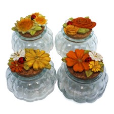 34220 Bomboniere Barattolo Portaconfetti Fiori Rosa Portaconfetti Confettata