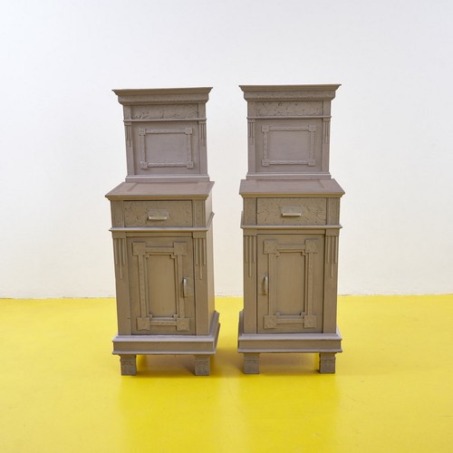 Coppia comodini grigio - comodini,