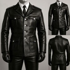 Giacca safari uomo pelle 2