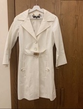 Trench Bianco Tg 40 Elisabetta