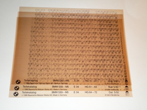 Microfiche catalogo ricambi - catalogo,