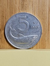 MONETA 5 LIRE ITALIANE DEL