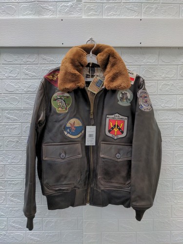 Giacca pelle marrone nuova - pelle,