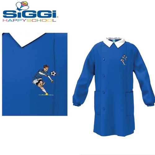 Grembiule scuola blu con