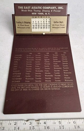 Calendario perpetuo vintage