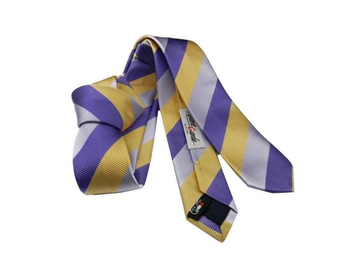 Cravattino righe viola - cravattino,