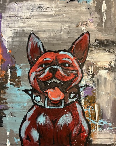 Quadro astratto bulldog - astratto,
