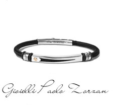 Bracciale Borsari cordino nautico e argento BR-NAUTICO40