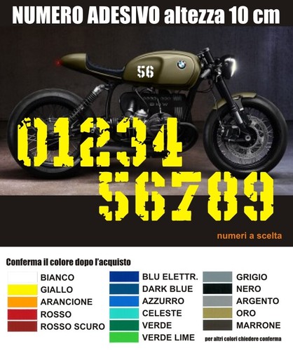Numero adesivo personalizzato
