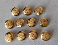 BOTTONI GIOIELLO IN METALLO DORATO PRINCIPE DI GALLES  - VINTAGE DA COLLEZIONE