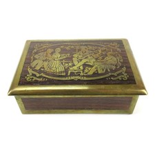 Scatola di latta decorativa in