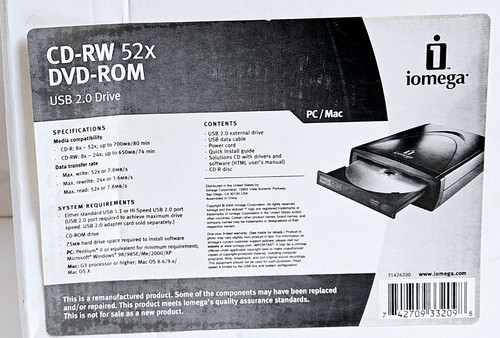 Iomega modello cddvd482416e23 - modello,