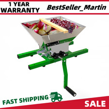 Uimoso Macina Frutta Macina Mele Macina Bacche Macina Uva Macina Macina Mosto 7L Acciaio Inox