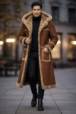 Cappotto aviatore pelliccia di