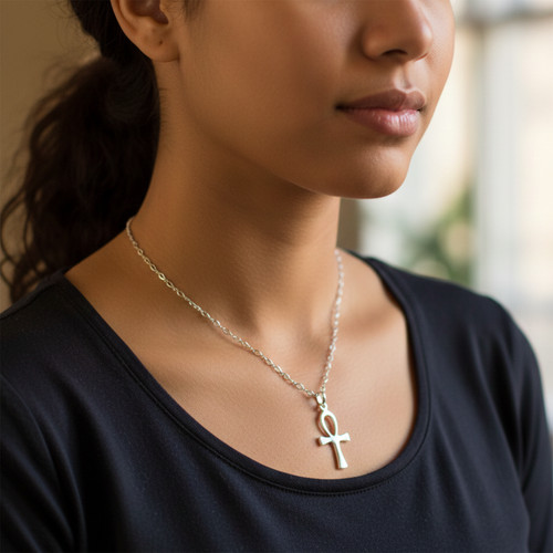 Pendentif ankh argent 925 - pendentif, –