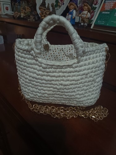Borsa mano donna bianca - a,