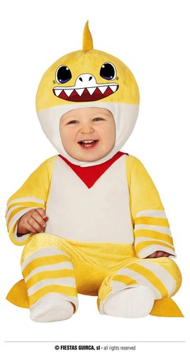 Costume piccolo squalo giallo - piccolo,