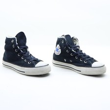 Converse alte USATE  Eur 37  (Cod.SS4037) unisex tela interno pelliccia blu