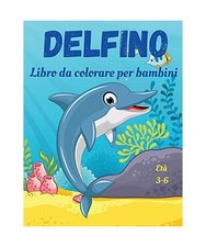 Libro da colorare delfino: Un