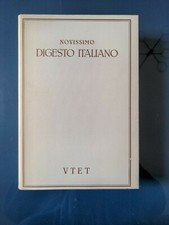 Novissimo digesto italiano - novissimo,