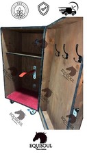Cassone concorso equitazione in legno fatto a mano nuovo (personaliz.)