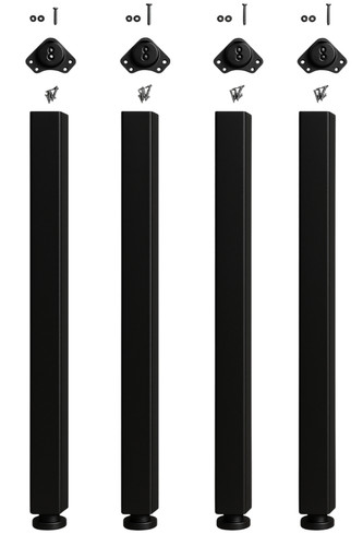 Set gambe quadrate - 4, acciaio