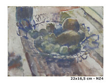 NATURA MORTA QUADRO FIRMATO DAL PITTORE FRANCESE LEON NANCEY DIPINTO TAVOLA NZ4